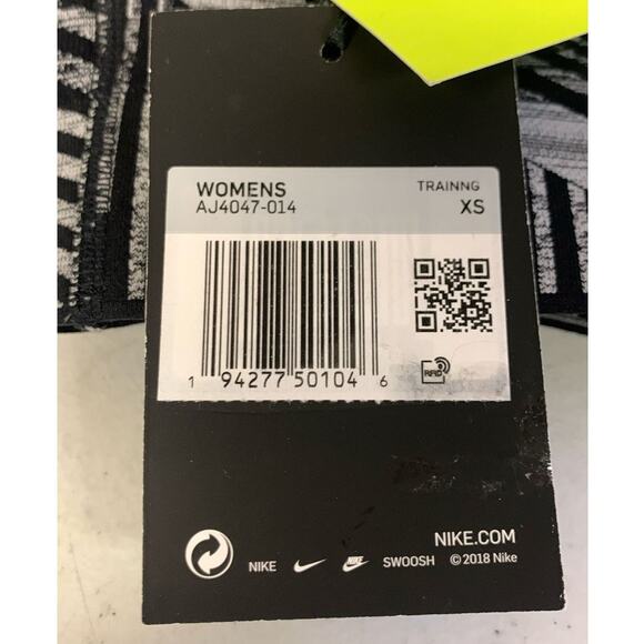 Nike Flyknit Women's XS Black High-Support Non-Padded Sports Bra, Grey - Picture 6 of 6